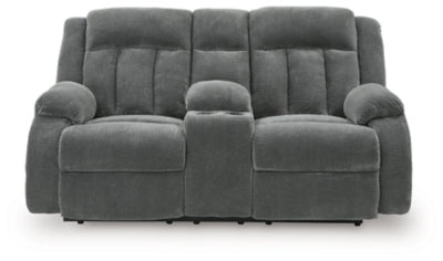 Observation Power Reclining Loveseat with Console - Holmwood's Furniture & Design Center (Somersworth, NH)