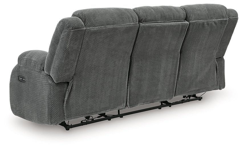 Observation Power Reclining Sofa with Drop Down Table - Holmwood's Furniture & Design Center (Somersworth, NH)