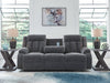 Observation Power Reclining Sofa with Drop Down Table - Holmwood's Furniture & Design Center (Somersworth, NH)