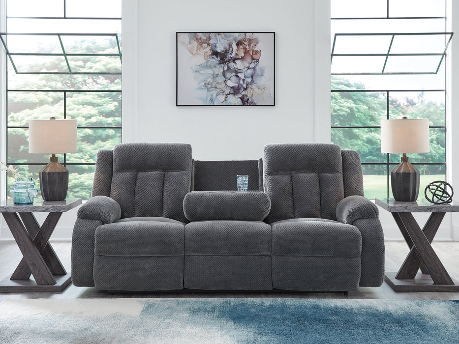 Observation Power Reclining Sofa with Drop Down Table - Holmwood's Furniture & Design Center (Somersworth, NH)