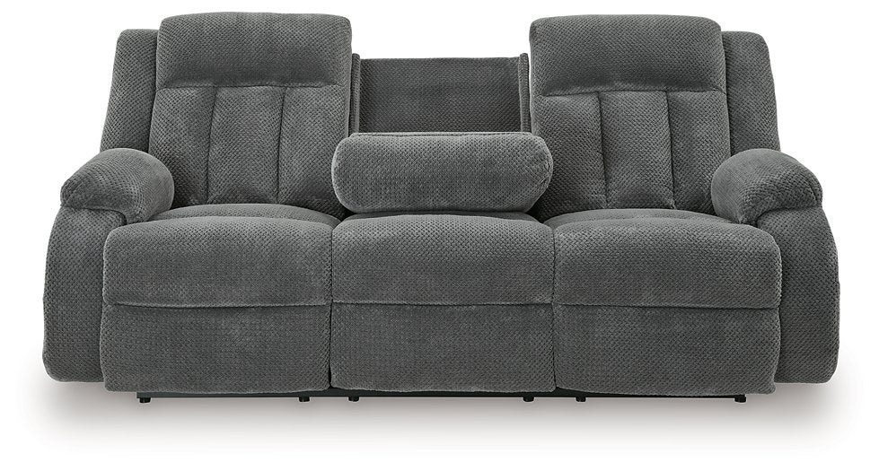 Observation Power Reclining Sofa with Drop Down Table - Holmwood's Furniture & Design Center (Somersworth, NH)