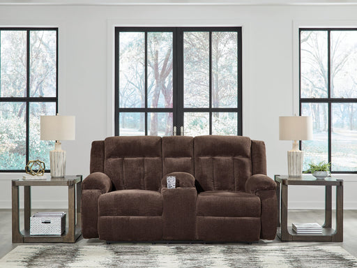Observation Power Reclining Loveseat with Console - Holmwood's Furniture & Design Center (Somersworth, NH)
