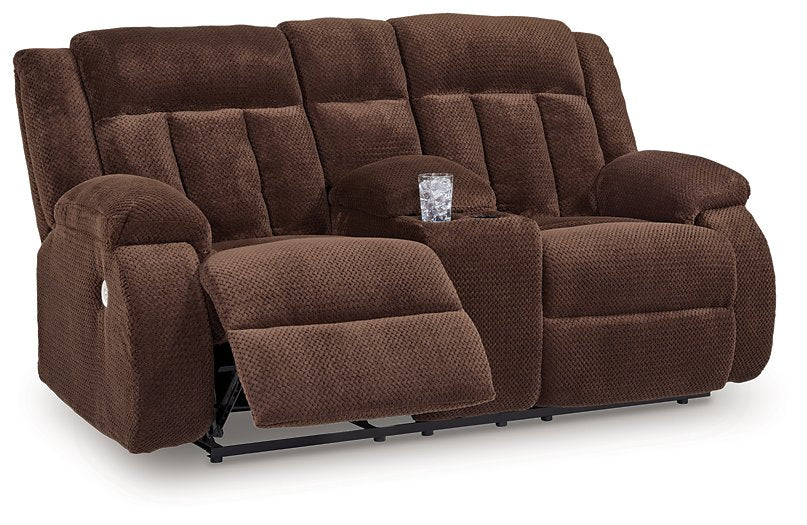Observation Power Reclining Loveseat with Console - Holmwood's Furniture & Design Center (Somersworth, NH)