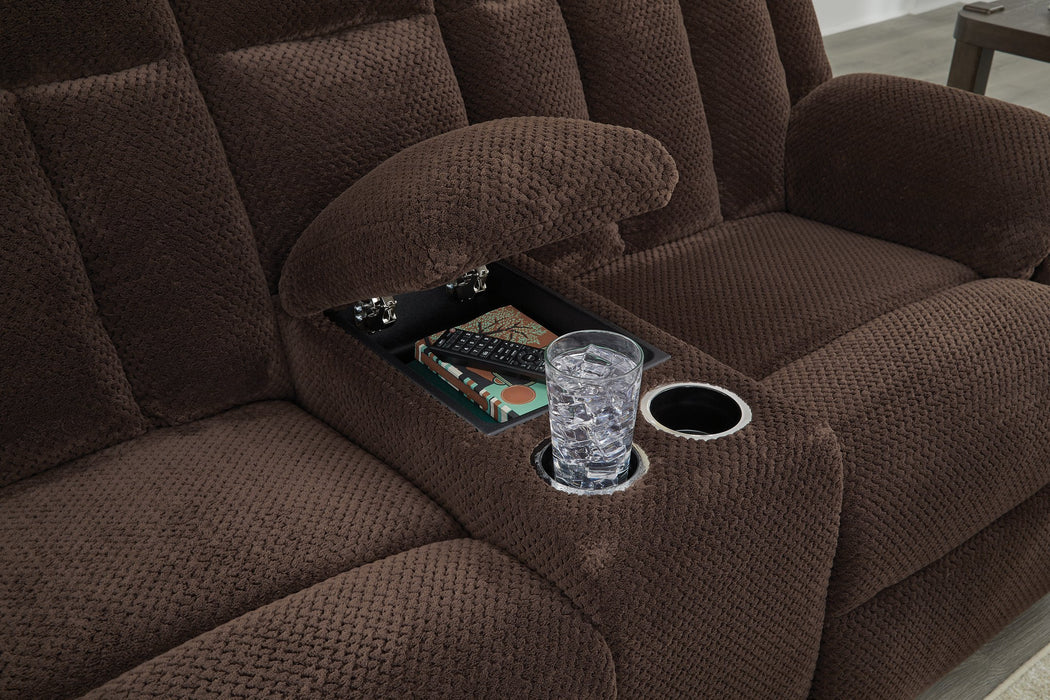 Observation Power Reclining Loveseat with Console - Holmwood's Furniture & Design Center (Somersworth, NH)