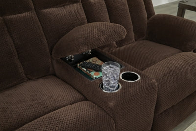 Observation Power Reclining Loveseat with Console - Holmwood's Furniture & Design Center (Somersworth, NH)