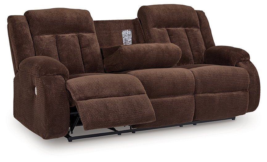Observation Power Reclining Sofa with Drop Down Table - Holmwood's Furniture & Design Center (Somersworth, NH)