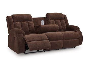 Observation Power Reclining Sofa with Drop Down Table - Holmwood's Furniture & Design Center (Somersworth, NH)