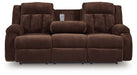 Observation Power Reclining Sofa with Drop Down Table - Holmwood's Furniture & Design Center (Somersworth, NH)