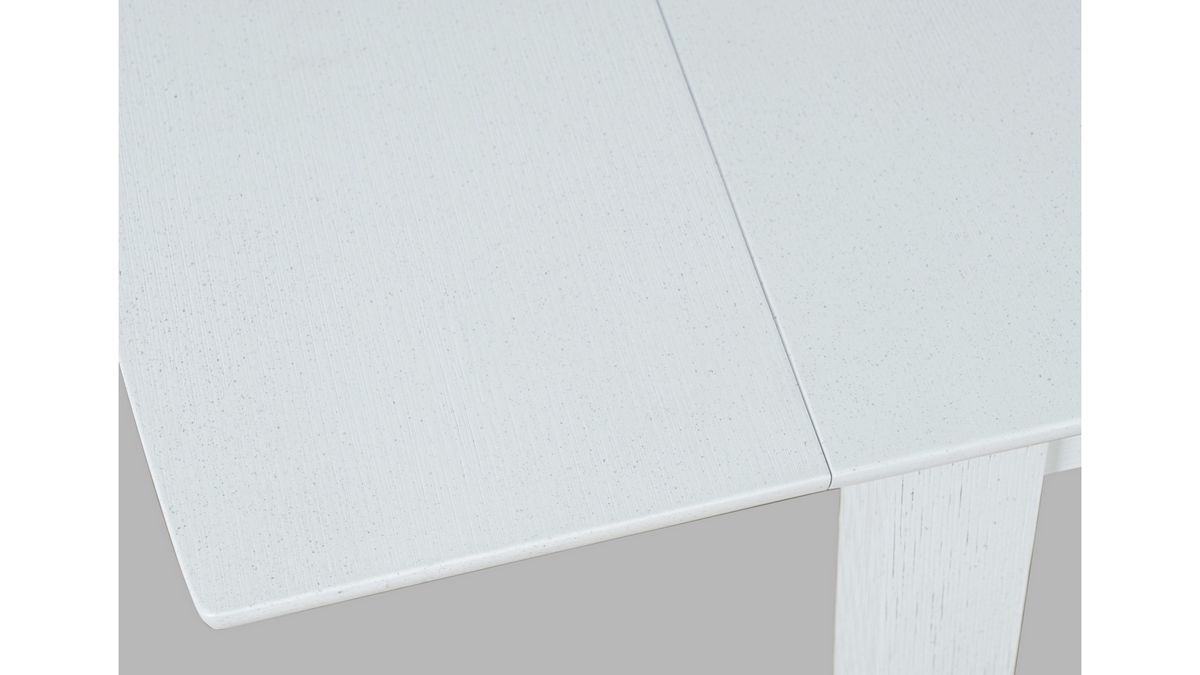 Jofran Eastern Tides Drop Leaf Dining Table in Blanc - Holmwood's Furniture & Design Center (Somersworth, NH)