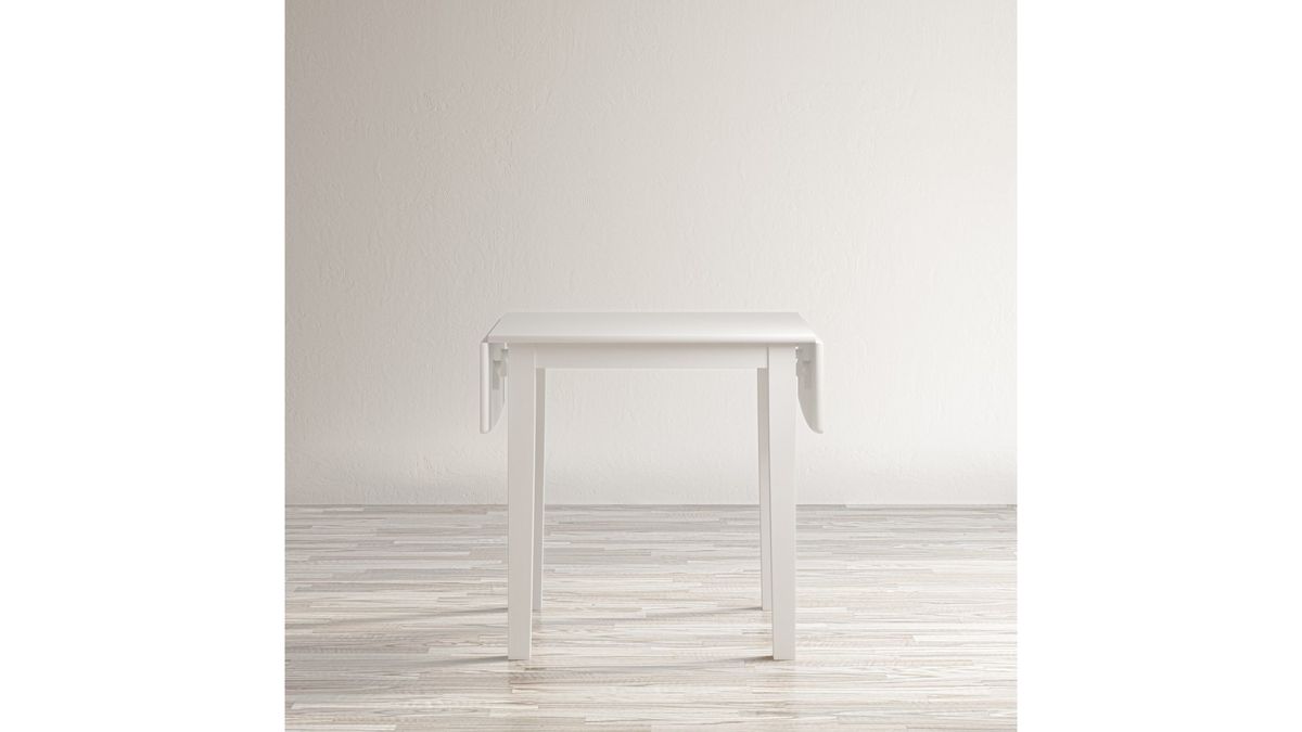 Jofran Eastern Tides Drop Leaf Dining Table in Blanc - Holmwood's Furniture & Design Center (Somersworth, NH)