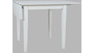 Jofran Eastern Tides Drop Leaf Dining Table in Blanc - Holmwood's Furniture & Design Center (Somersworth, NH)