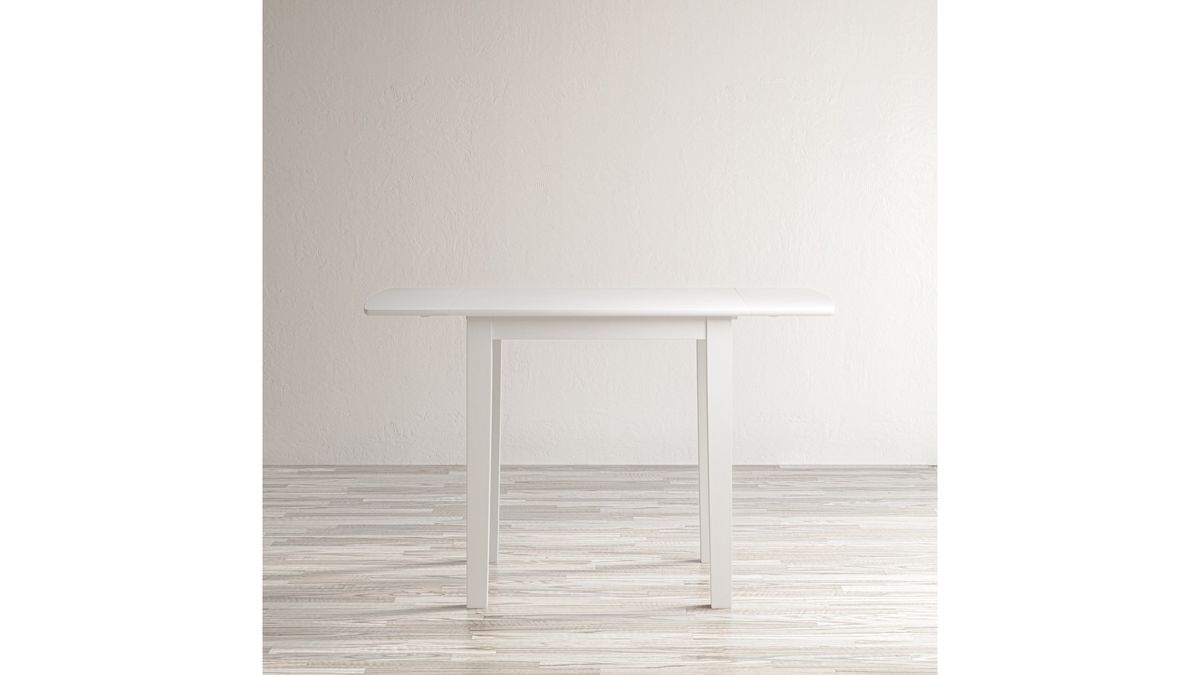 Jofran Eastern Tides Drop Leaf Dining Table in Blanc - Holmwood's Furniture & Design Center (Somersworth, NH)