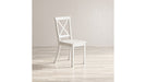 Jofran Eastern Tides X Back Dining Chair in Blanc (Set of 2) - Holmwood's Furniture & Design Center (Somersworth, NH)