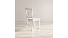 Jofran Eastern Tides X Back Dining Chair in Blanc (Set of 2) - Holmwood's Furniture & Design Center (Somersworth, NH)