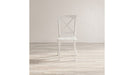 Jofran Eastern Tides X Back Dining Chair in Blanc (Set of 2) - Holmwood's Furniture & Design Center (Somersworth, NH)
