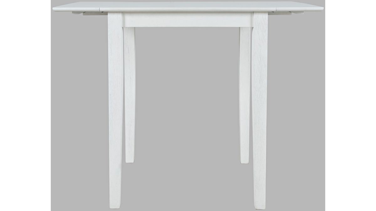 Jofran Eastern Tides Drop Leaf Counter Table in Blanc image
