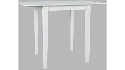 Jofran Eastern Tides Drop Leaf Counter Table in Blanc - Holmwood's Furniture & Design Center (Somersworth, NH)