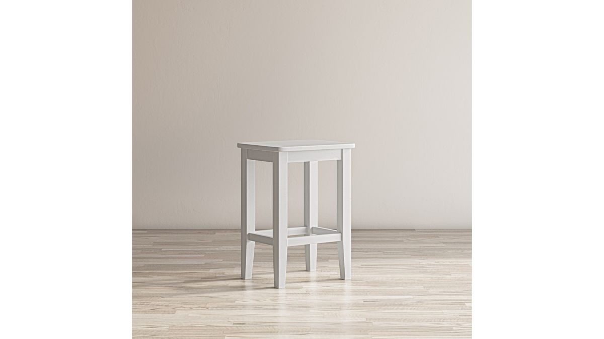 Jofran Eastern Tides Backless Counter Stool in Blanc (Set of 2) - Holmwood's Furniture & Design Center (Somersworth, NH)