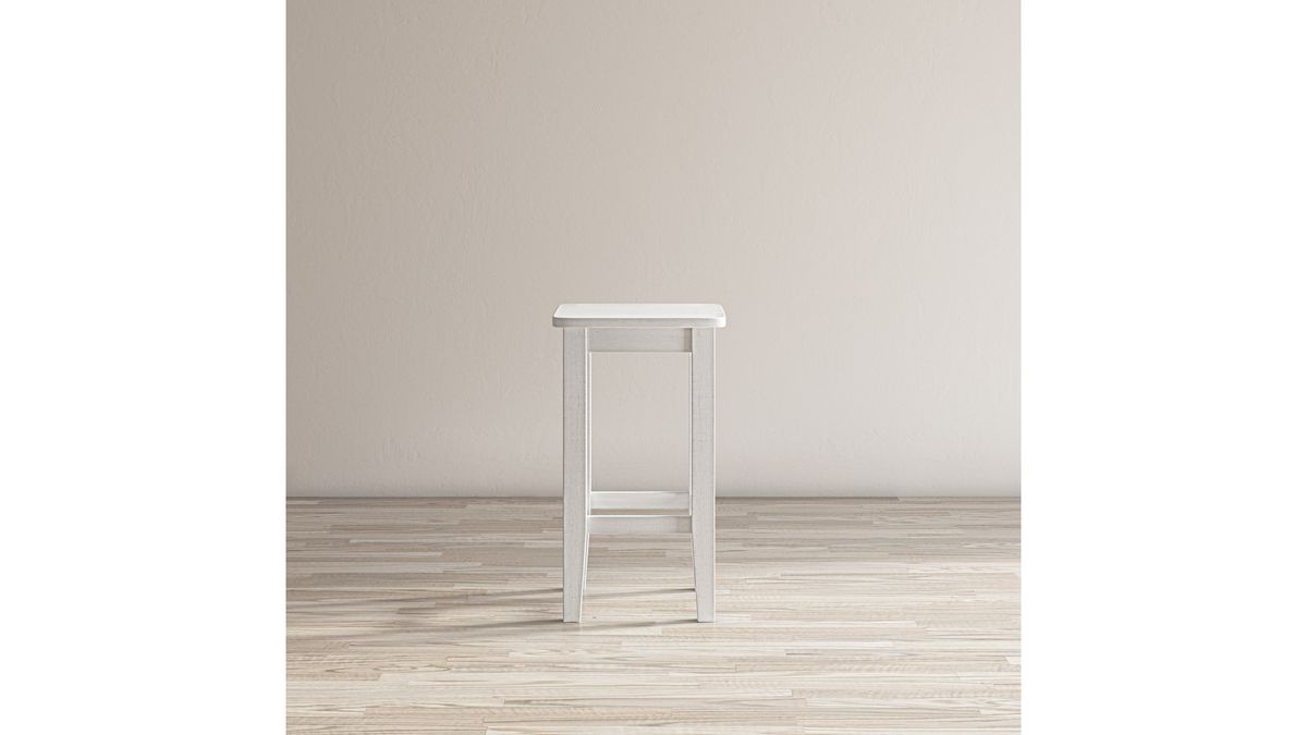 Jofran Eastern Tides Backless Counter Stool in Blanc (Set of 2) - Holmwood's Furniture & Design Center (Somersworth, NH)