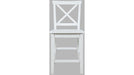 Jofran Eastern Tides X Back Counter Stool in Blanc (Set of 2) - Holmwood's Furniture & Design Center (Somersworth, NH)