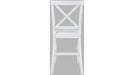 Jofran Eastern Tides X Back Counter Stool in Blanc (Set of 2) - Holmwood's Furniture & Design Center (Somersworth, NH)