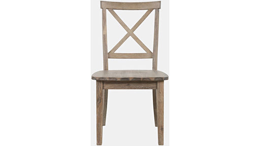 Jofran Eastern Tides X Back Dining Chair in Bisque (Set of 2) - Holmwood's Furniture & Design Center (Somersworth, NH)