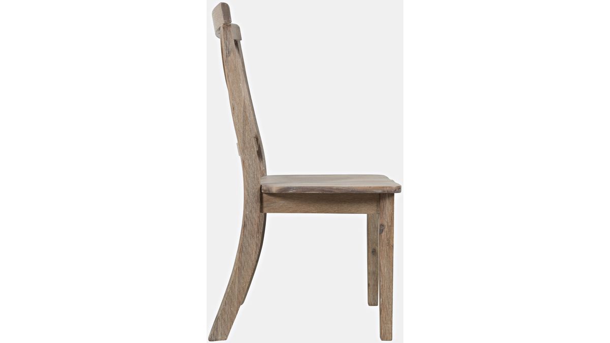 Jofran Eastern Tides X Back Dining Chair in Bisque (Set of 2) - Holmwood's Furniture & Design Center (Somersworth, NH)
