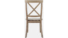 Jofran Eastern Tides X Back Dining Chair in Bisque (Set of 2) - Holmwood's Furniture & Design Center (Somersworth, NH)