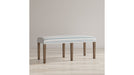 Jofran Eastern Tides Upholstered Bench in Bisque - Holmwood's Furniture & Design Center (Somersworth, NH)