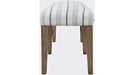 Jofran Eastern Tides Upholstered Bench in Bisque - Holmwood's Furniture & Design Center (Somersworth, NH)