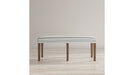 Jofran Eastern Tides Upholstered Bench in Bisque - Holmwood's Furniture & Design Center (Somersworth, NH)