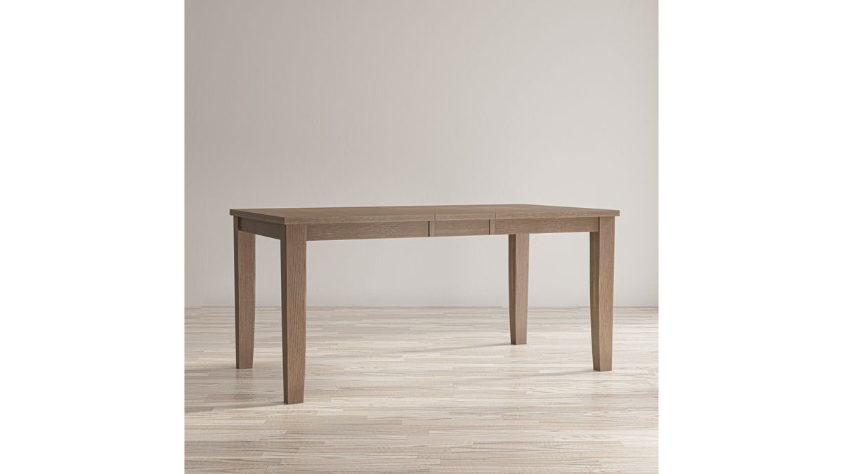 Jofran Eastern Tides Extension Dining Table in Bisque - Holmwood's Furniture & Design Center (Somersworth, NH)