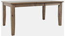 Jofran Eastern Tides Extension Dining Table in Bisque - Holmwood's Furniture & Design Center (Somersworth, NH)