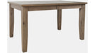 Jofran Eastern Tides Extension Dining Table in Bisque - Holmwood's Furniture & Design Center (Somersworth, NH)