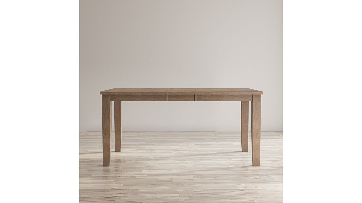 Jofran Eastern Tides Extension Dining Table in Bisque - Holmwood's Furniture & Design Center (Somersworth, NH)