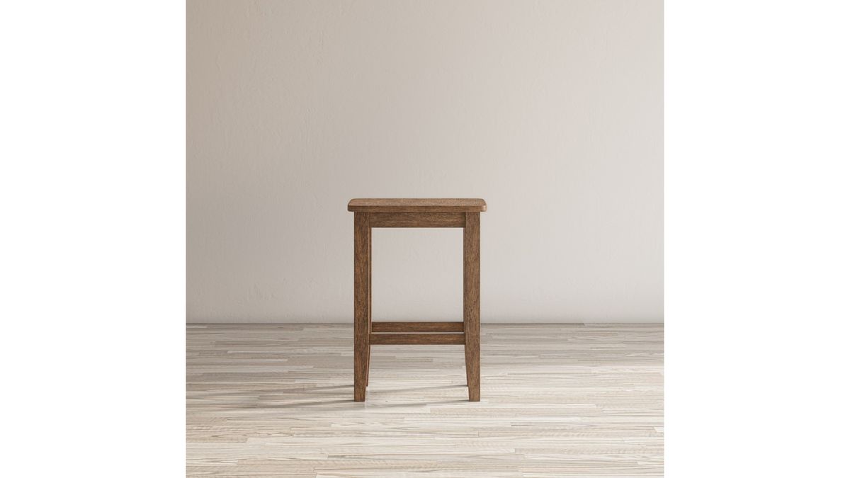Jofran Eastern Tides Backless Counter Stool in Bisque (Set of 2) - Holmwood's Furniture & Design Center (Somersworth, NH)