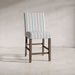 Jofran Eastern Tides Coastal Wire-Brushed Acacia Upholstered Parsons Barstool (Set of 2) in Blue Stripe - Holmwood's Furniture & Design Center (Somersworth, NH)