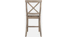 Jofran Eastern Tides X Back Counter Stool in Bisque (Set of 2) - Holmwood's Furniture & Design Center (Somersworth, NH)