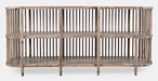 Jofran Rhapsody Mid-Century Modern 72" Open Storage Sideboard Cabinet in Grey Wash image