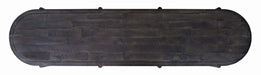 Jofran Rhapsody Mid-Century Modern 72" Open Storage Sideboard Cabinet in Black Wash - Holmwood's Furniture & Design Center (Somersworth, NH)