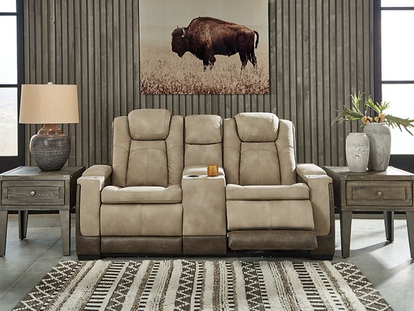 Next-Gen DuraPella Power Reclining Loveseat with Console - Holmwood's Furniture & Design Center (Somersworth, NH)