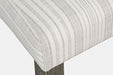 Jofran Telluride Contemporary Rustic Pine Parsons Striped Upholstery Dining Chair (Set of 2) in Driftwood Grey - Holmwood's Furniture & Design Center (Somersworth, NH)