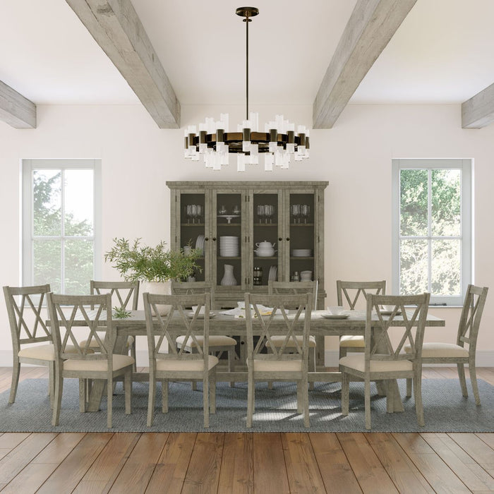 Jofran Telluride Rustic Distressed Pine Dining Chair (Set of 2) in Driftwood Gray - Holmwood's Furniture & Design Center (Somersworth, NH)