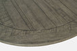 Jofran Telluride Contemporary Rustic Farmhouse Round to Oval Counter Height Dining Table in Driftwood Grey - Holmwood's Furniture & Design Center (Somersworth, NH)