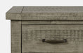 Jofran Telluride 70" Rustic Distressed Pine Four Drawer Sideboard Buffet Server in Driftwood Grey - Holmwood's Furniture & Design Center (Somersworth, NH)