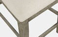 Jofran Telluride Rustic Distressed Pine Upholstered Counter Stool (Set of 2) in Driftwood Grey - Holmwood's Furniture & Design Center (Somersworth, NH)