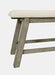 Jofran Telluride Rustic Distressed Pine Upholstered 85" Counter Height Bench in Driftwood Grey - Holmwood's Furniture & Design Center (Somersworth, NH)
