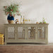 Jofran Isabella 69" Luxury Mirrored Sideboard Storage Cabinet in Champagne - Holmwood's Furniture & Design Center (Somersworth, NH)