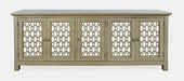 Jofran Isabella 86" Luxury Mirrored Sideboard Storage Cabinet in Champagne image