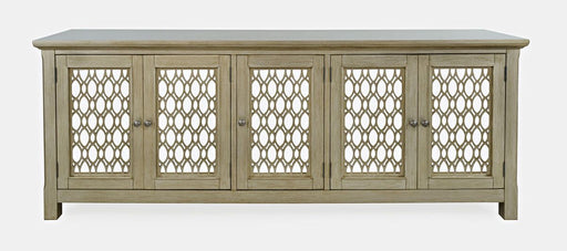 Jofran Isabella 86" Luxury Mirrored Sideboard Storage Cabinet in Champagne image
